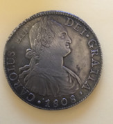 8 reales 1808. Carlos IIII. FM Méjico 1-58-anverso