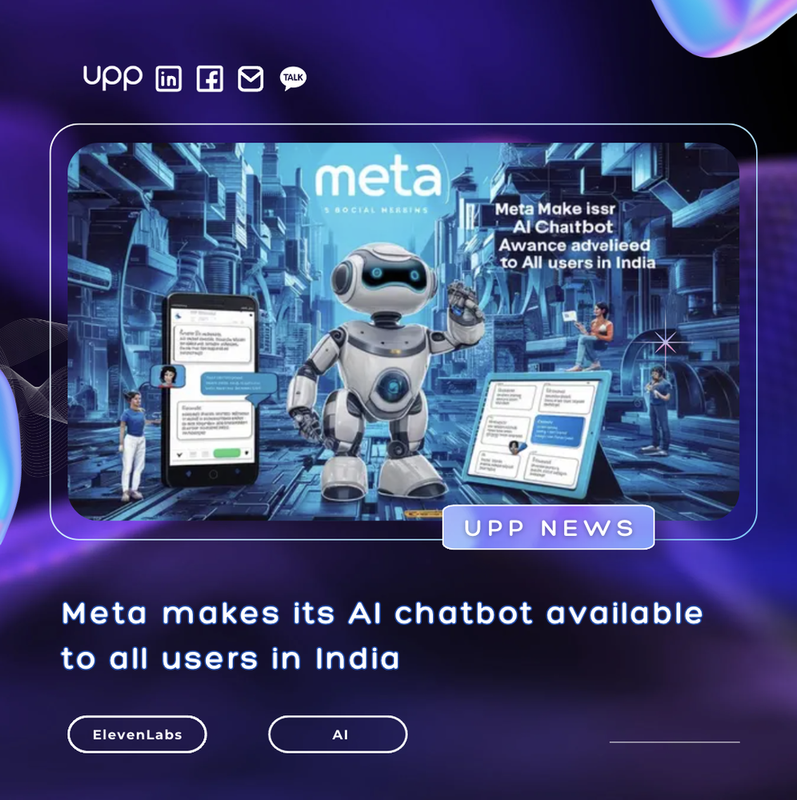 Meta makes its AI chatbot available to all users in India