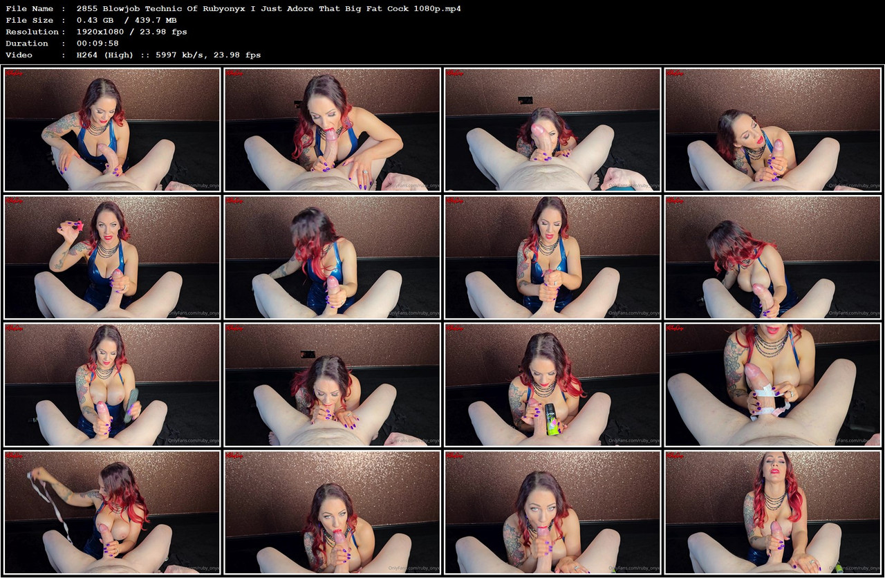 2855 Blowjob Technic Of Rubyonyx I Just Adore That Big Fat Cock 1080p mp4