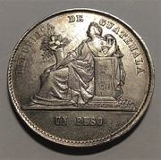 GUATEMALA: 1 Peso, 1873 - Diseño de Frener IMG-20191113-235754