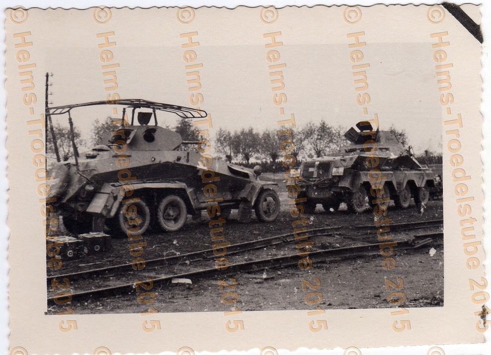 Orig.Foto,Panzer,Panzerspähwagen,Kreuz,Polen,Tan