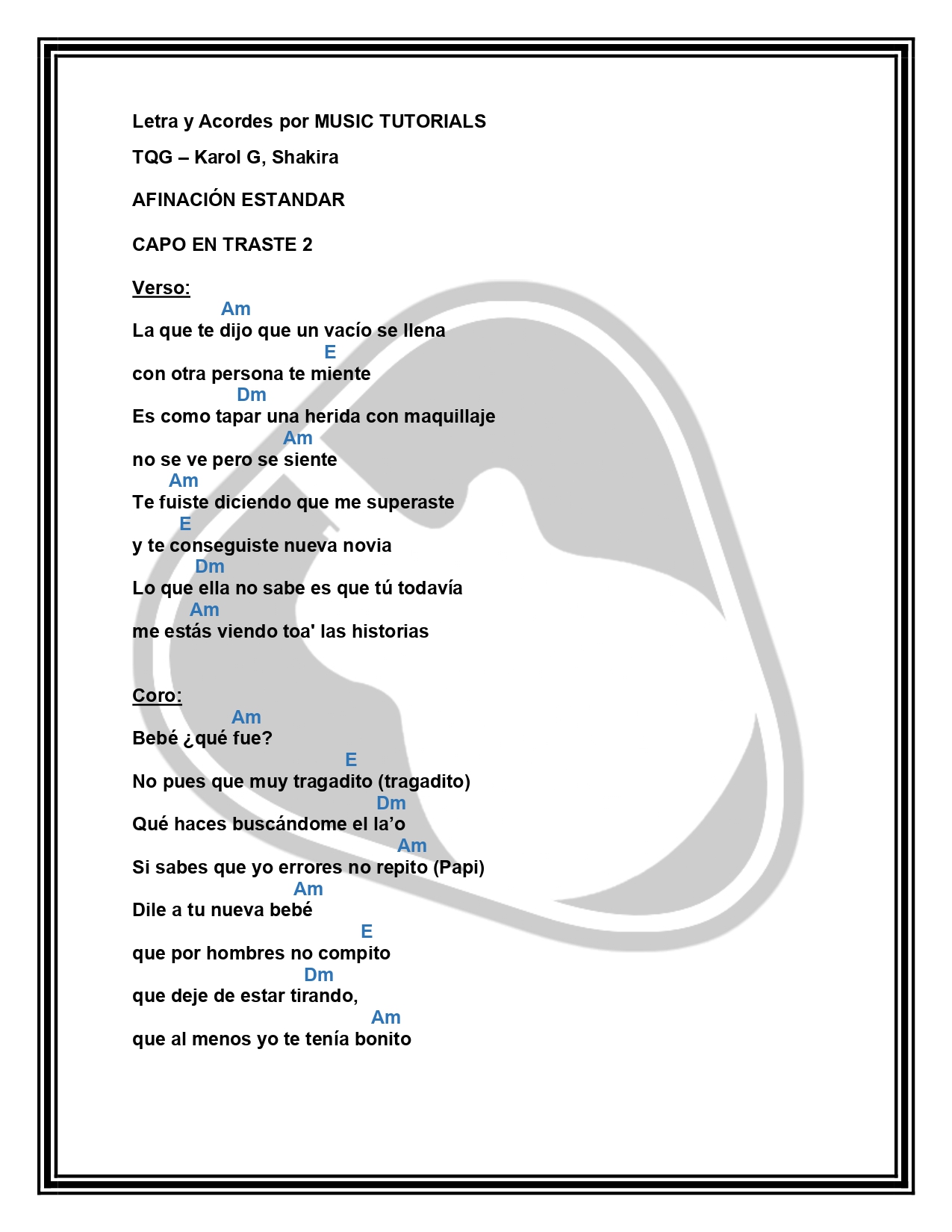 Karol G'S Song Lyrics - qincdnv