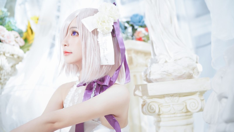 星野Saori 玛修周年礼服 Cosplay Fate系列高清写真【16P-96M】插图2