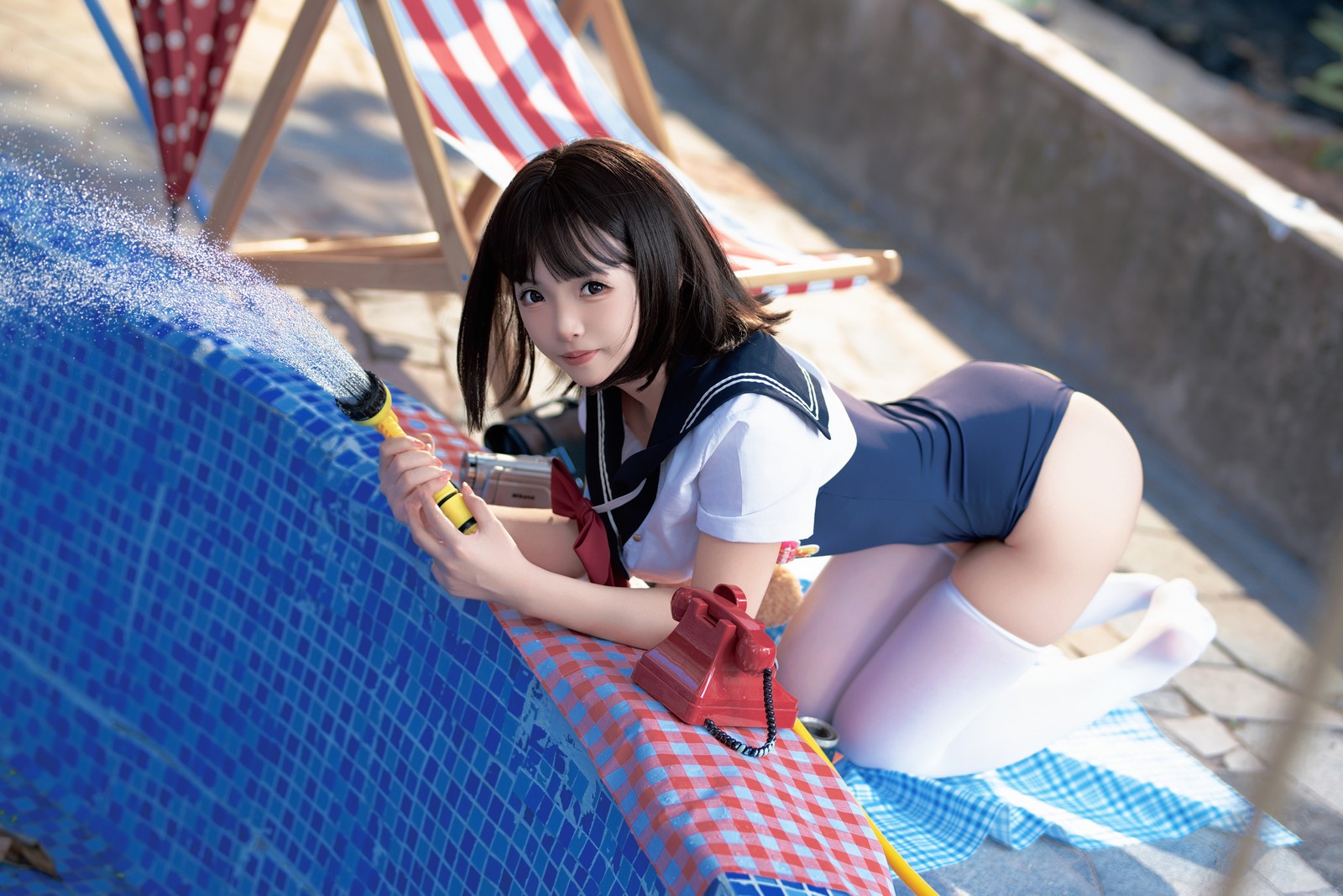 Bangni邦尼 – 反差 JK 泳装 Cosplay 写真集（97P-7V-841.3MB）插图6