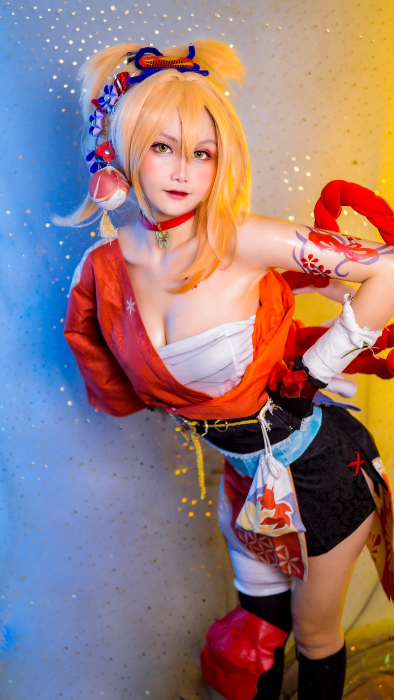 Joyce Lin2x Yoimiya Cosplay Genshin Impact 写真 40P插图1