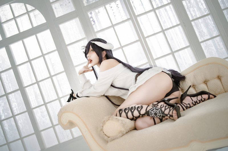 切切Celia 雅儿贝德 Albedo Cosplay Overlord 写真 39P插图