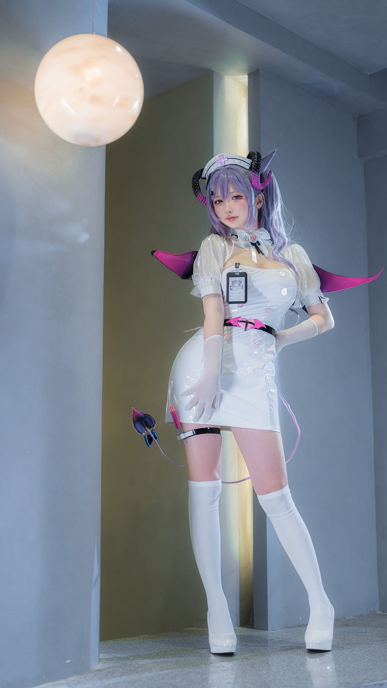 樱梨梨 刻晴 魅魔护士 Cosplay 写真＋视频合集｜角色还原高清图集（30P｜383MB）插图6