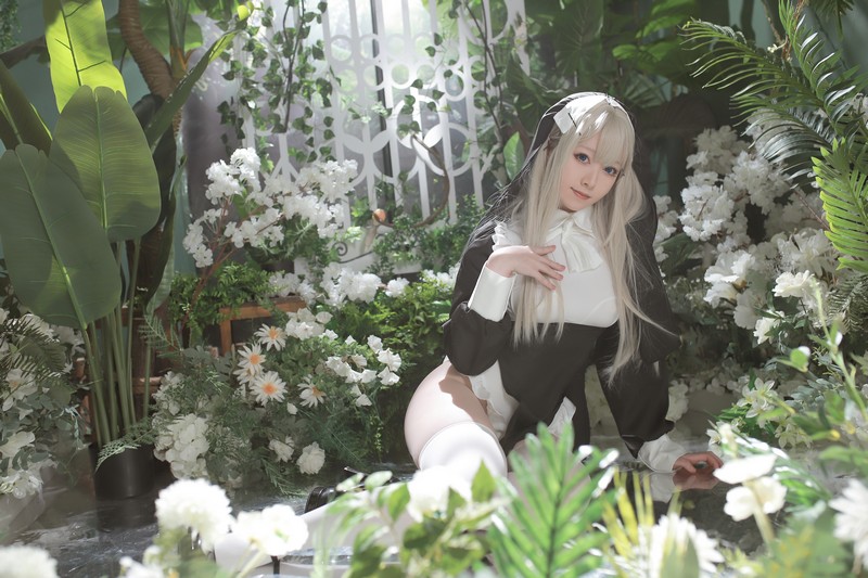 Asagiriai（愛ちゃん）修女Cosplay写真图集 修女主题高清美图 56P (717MB)插图1
