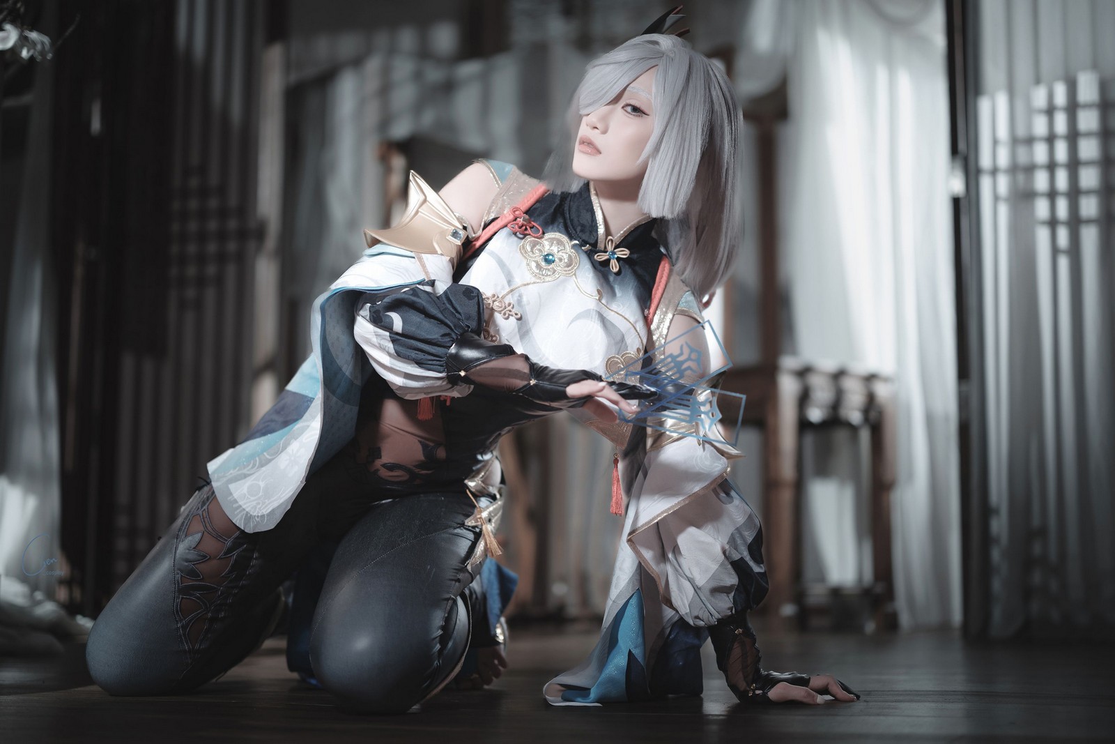 Cien恩恩 原神 申鹤 Cosplay 写真合集｜角色还原高清大图（31P｜89MB）插图4