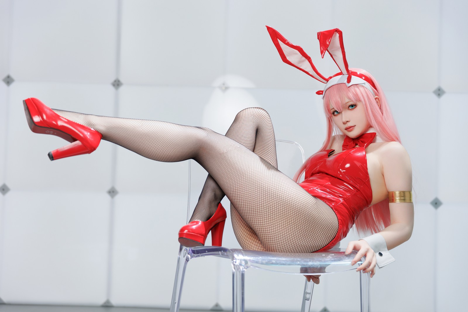 屿鱼 Yuyu Zero Two Cosplay 写真图集｜Darling in the Franxx 高清摄影（39P｜356MB）插图2