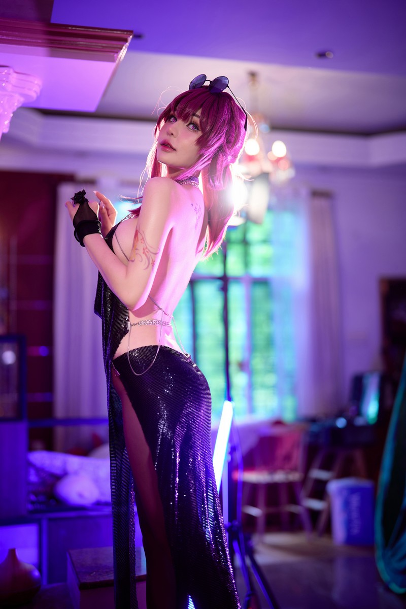 Joyce Lin2x Kafka Bar Night Cosplay Honkai Star Rail 写真 74P插图5