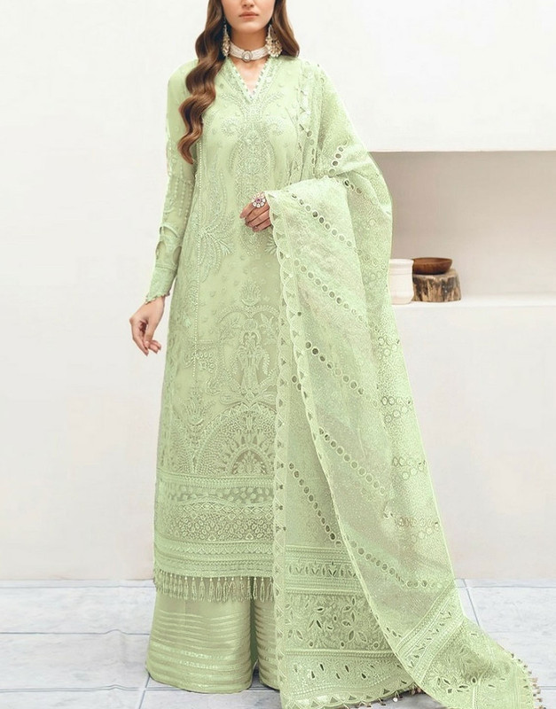 Luxury Handwork Heavy Embroidered Organza Wedding Dress