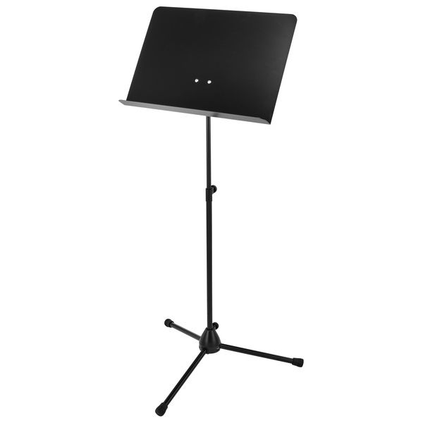 Пюпітр оркестровий König & Meyer 11924 Orchestra Music Stand чорний штабельований сталевий з Friction Lock металевим пультом 500×320 мм Topline