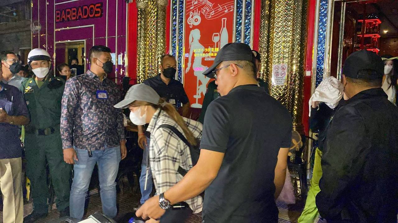 Phnom Penh Police Raid Two Bars on Street 130 Detain 37 in Trafficking Probe 2026 34665