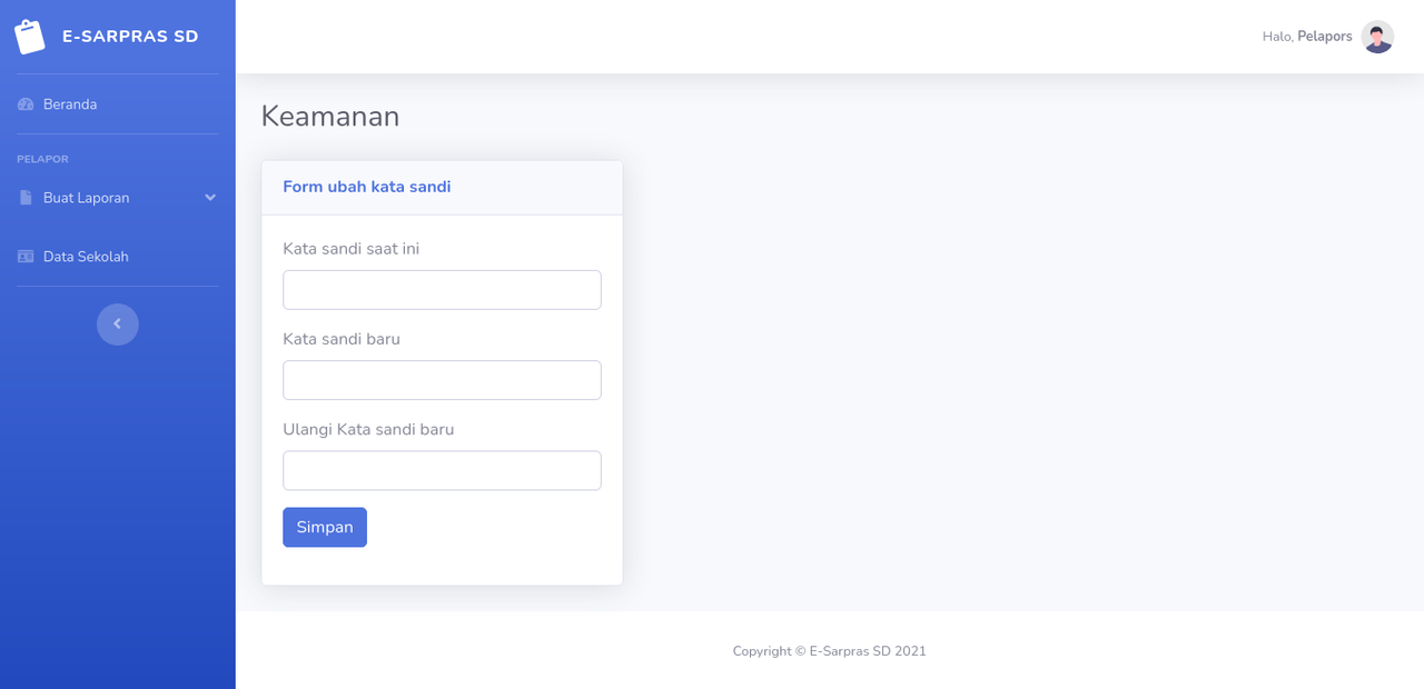 Ubah Password Ubah Password