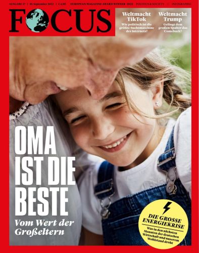 Cover: Focus Nachrichtenmagazin No 37 vom 10  September 2022