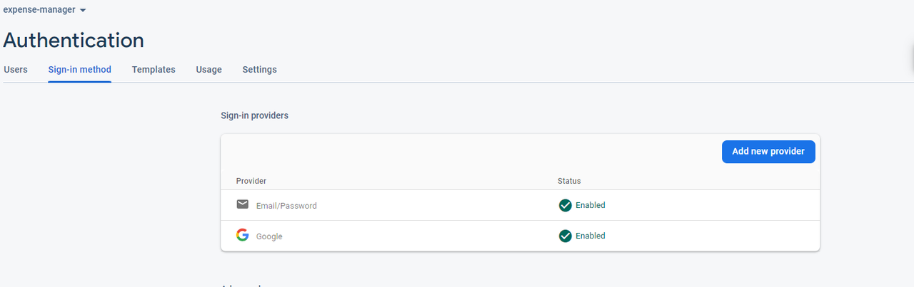 Enable Google Authentication