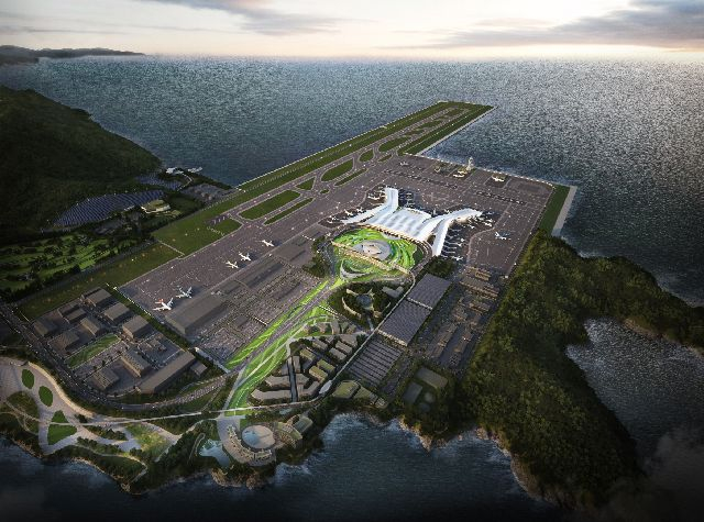 가덕도 신공항 조감도 이미지