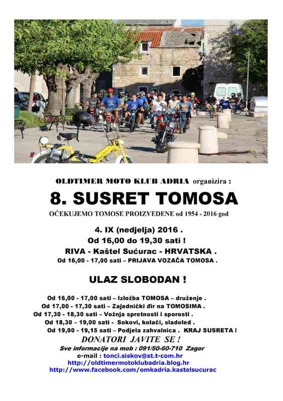 8 .Vožnja - Susret  Tomosa 2016....Tomosi na Riv