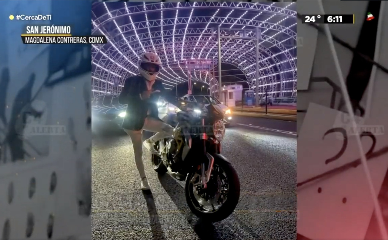 Viral: Influencer cierra el periférico de CDMX para tomarse fotos