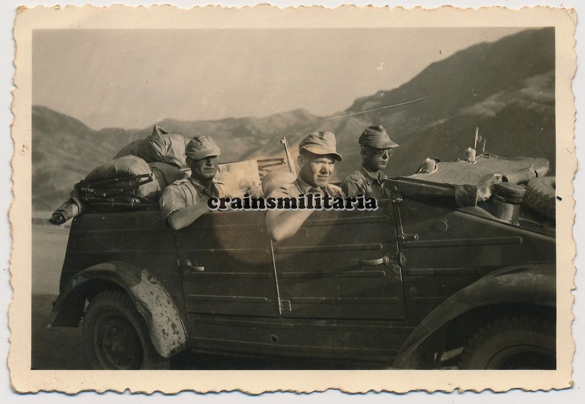 Orig. Foto 29.PGD Volkswagen Kübelwagen Typ 82 Pkw in Kalabrien 