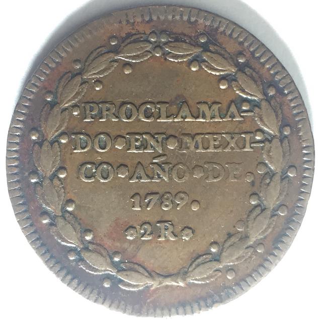 2 reales 1789. Carlos IV. Proclamación México. C62-F001-C-F7-C9-4-EC8-95-B8-03-DCC81-CBFFD