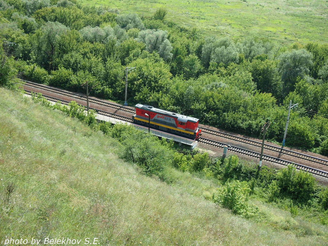 Дивногорье, лето, железная дорога