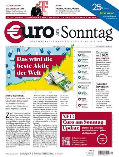 Cover: Euro am Sonntag Finanzmagazin No 41 vom 13  Oktober 2023