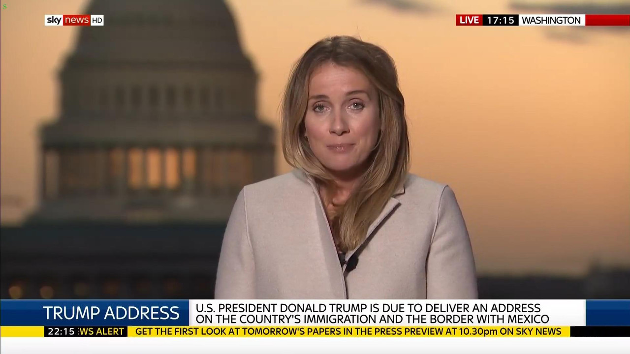 08 January - 22.00.00 - Sky News At 10. Anna Botting with the ma