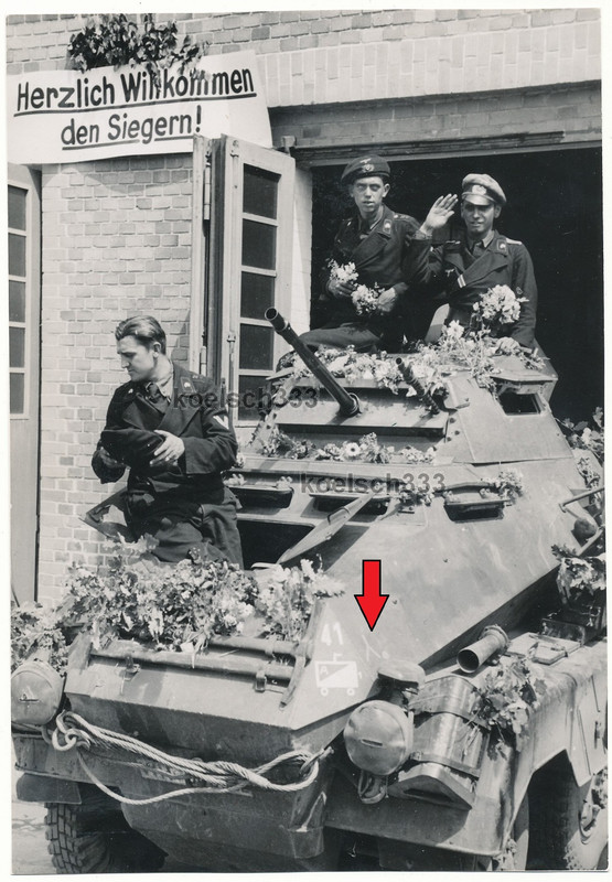 Potsdam Panzerspähwagen 5. Panzer Div. Panzermän
