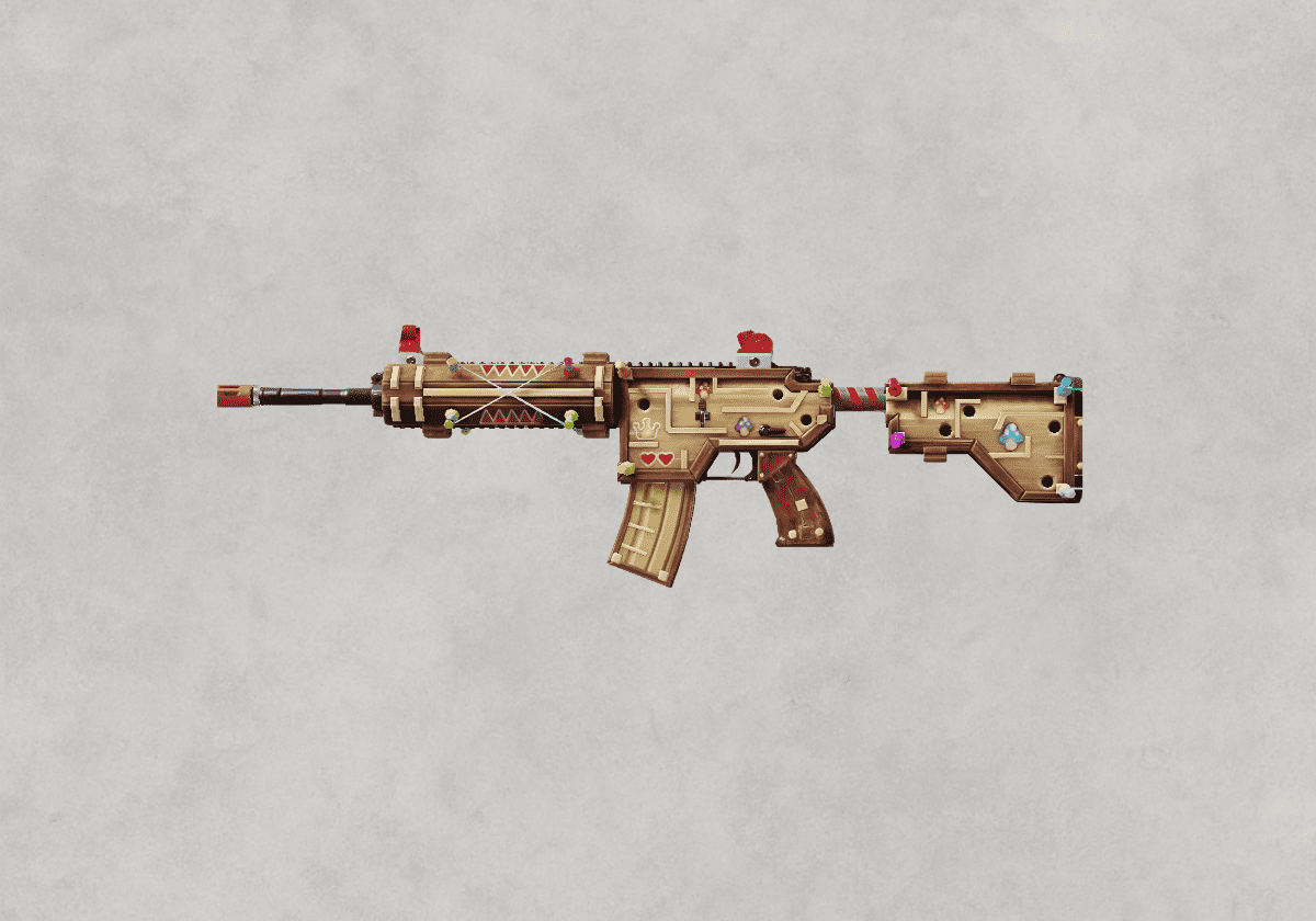 سكن M416 Minigame – تصميم ألعاب أركيد 8bit