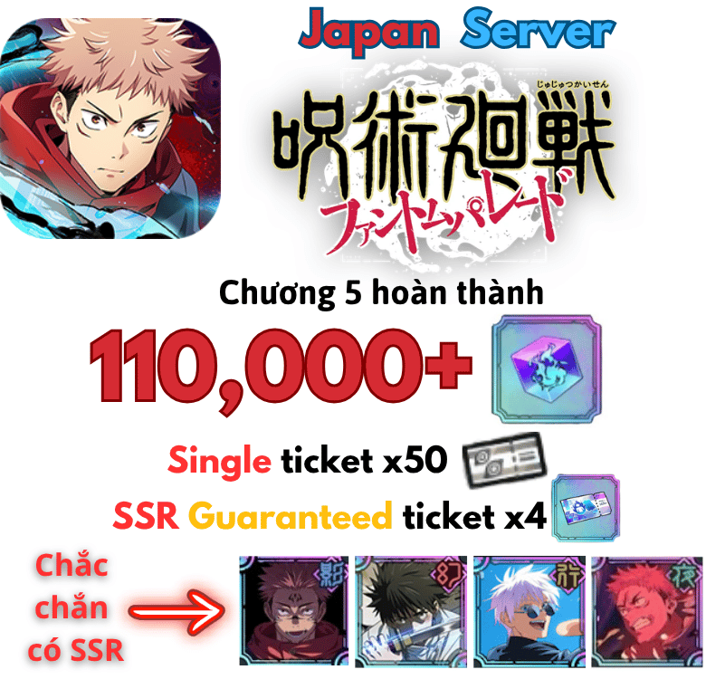 [Japan/JP] Jujutsu Kaisen Phantom Parade Gacha account