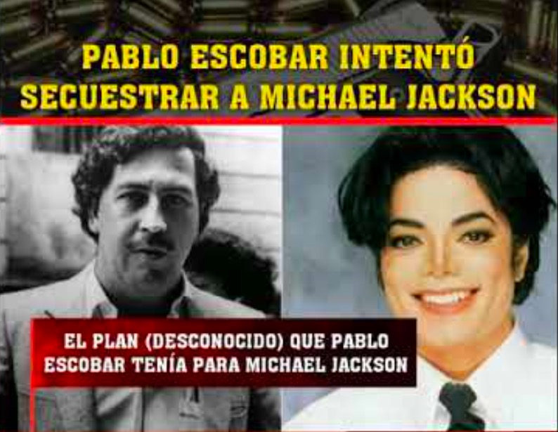 Revelan que Pablo Escobar quiso secuestrar a Michael Jackson para un show
