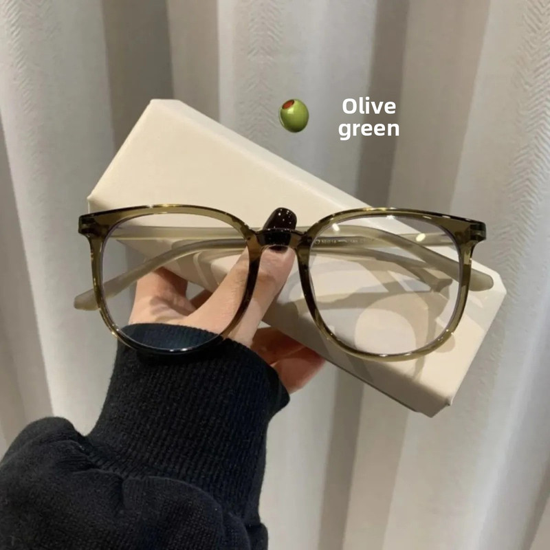 3 Pack Olive green Women's Blue Light Blocking Glasses Non-Prescription 0 Degree Large Frame Lightweight Eyewear for Computer Gaming Office global Fashion