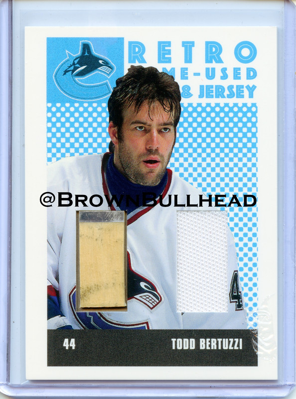 Stick Jersey RSJ-20 Todd Bertuzzi Vancouver Canucks COPY 2A