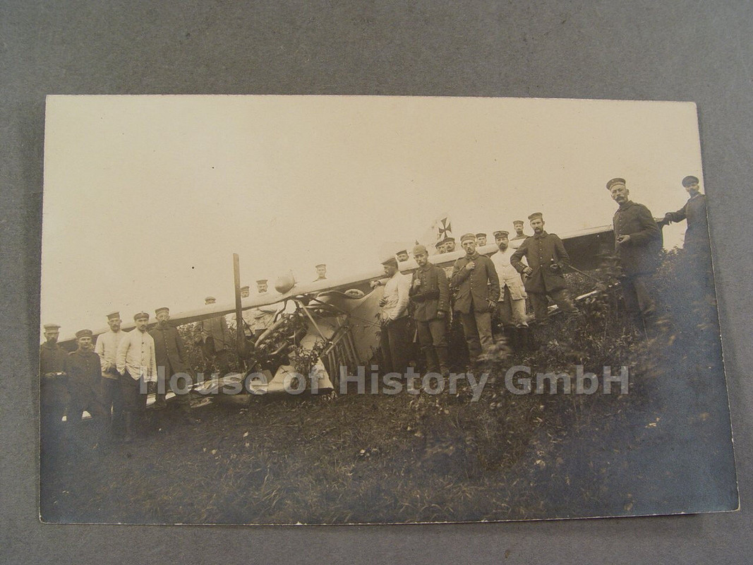 65022, 2 Fotos, Bruchlandung Doppeldecker, Jasta, Jagdflieger, Jagdflugzeug (2)