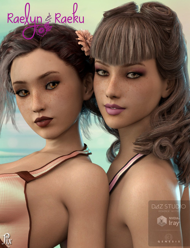 Pix Raelyn-Raeku Character and Splash Swim Wear for Genesis 3 Female(s)