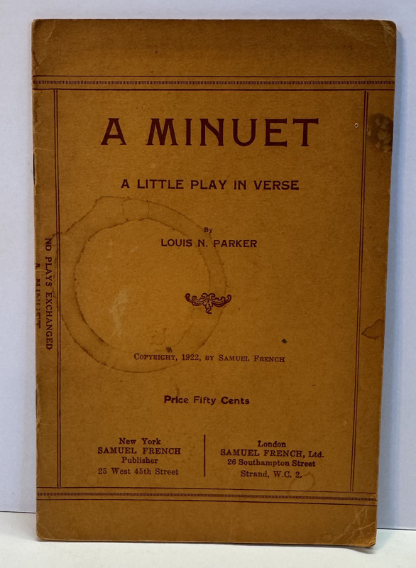 A Minuet, A Little Play In Verse
