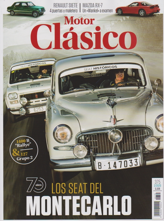 Reportaje Renault Siete/7 en revista  Motor Clásico 375 de febrero. Mc