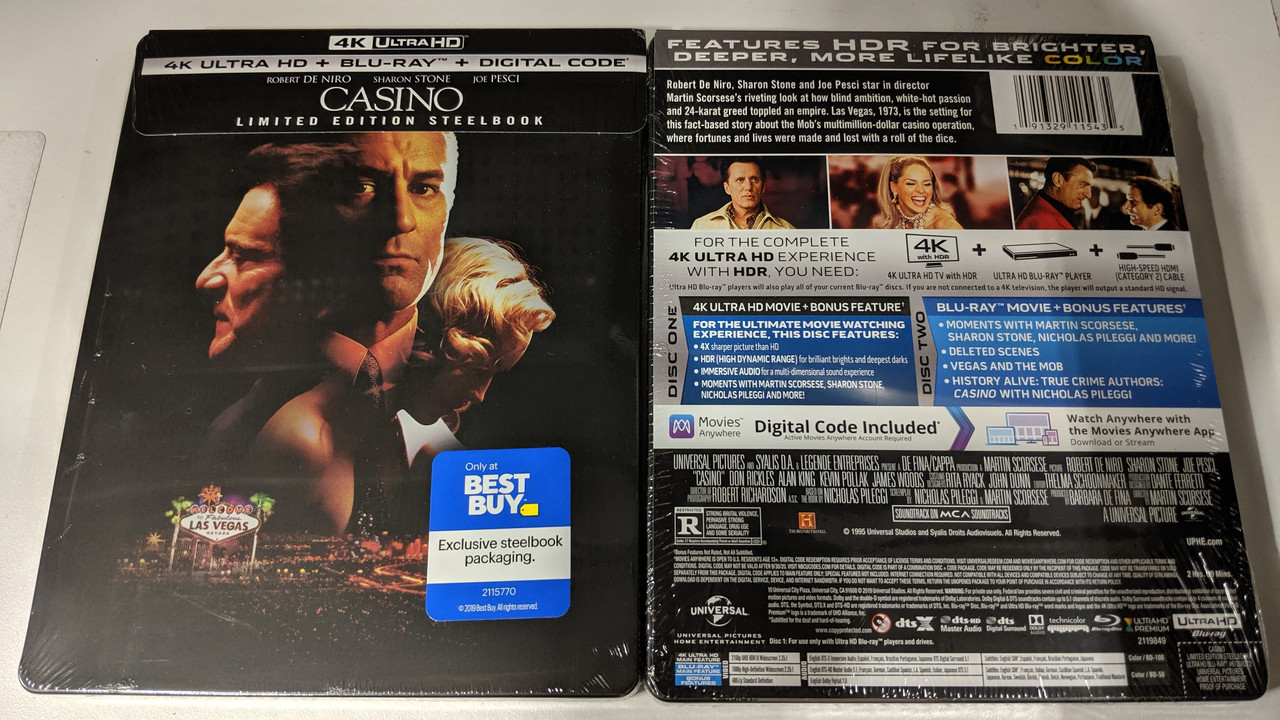 Casino (1995) 4K Steelbook (Best Buy Exclusive) - Page 3 - Blu-ray ...