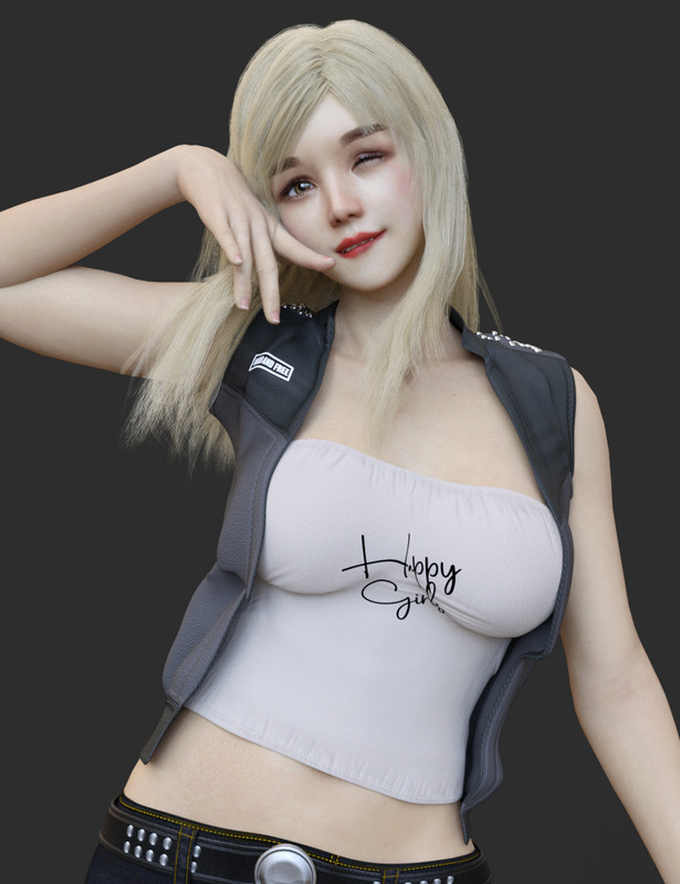 Keicy with Expressions, dForce Breasts and dForce Hair for Genesis 8 Female