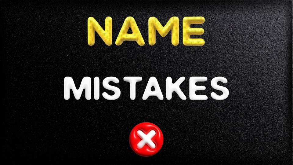 Avoid These Errors When Choosing a Startup Name