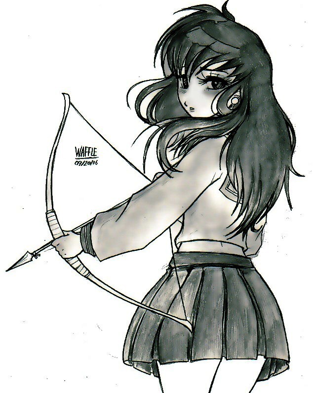 Hình vẽ Kikyou, Kagome, Sango bộ Inuyasha - Page 17 Kagome_by_papawaff