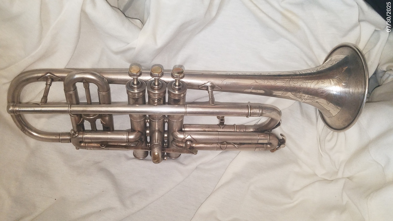 CONN 1914 NEW WONDER 80A Long Cornet sn 140380 (26)