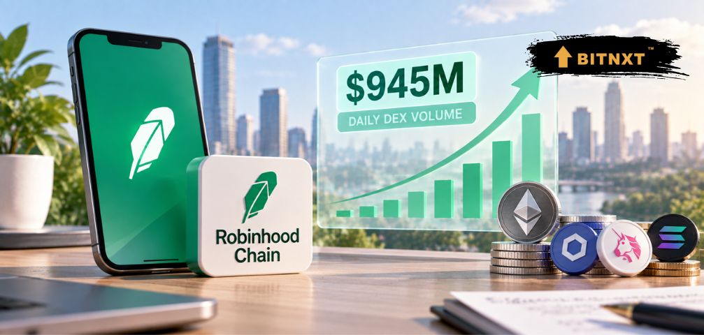 Robinhood Chain Hits $945M Daily DEX Volume, Quietly