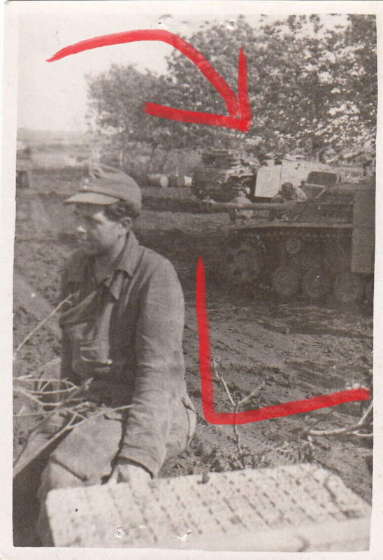 Foto Panzer Sturmgeschütz Stug Langrohr Seitenschürze Zimmerit Serpeni 1944 #244