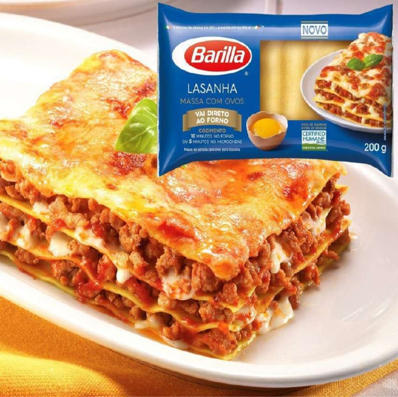 Massa com Ovos Lasanha Barilla 200g