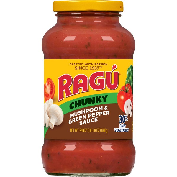 Ragu Chunky Mushroom and Green Pepper Pasta Sauce 2