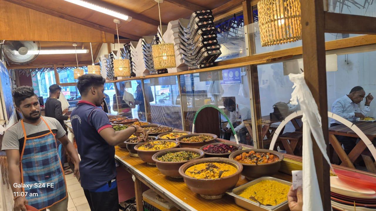 Interior of Matara Bhatkade and Bakers restaurant in Sri Lanka