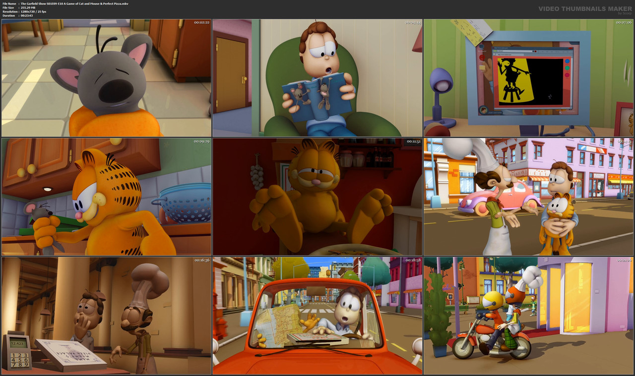 The Garfield Show S01E09-E10 A Game of Cat and Mouse & Perfect Pizza.mkv